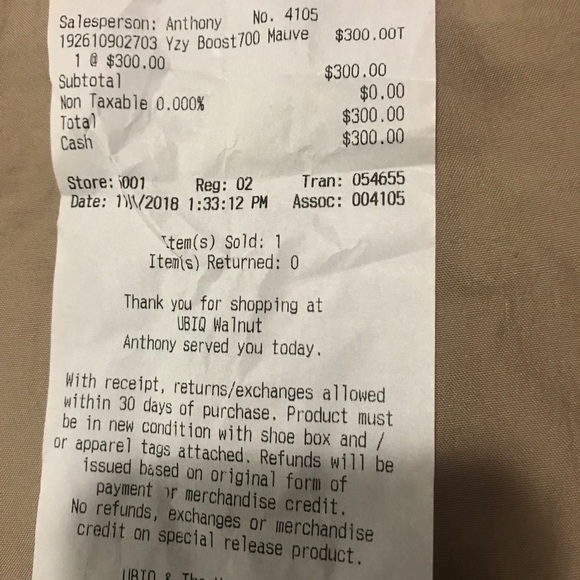 Size 10 yeezys boost 750 mauve - Picture 3 of 5